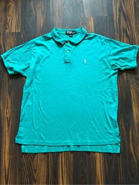 Ralph Lauren Teal Green Short Sleeve Polo